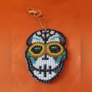 Colorful Skull Keychain